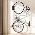 PEGZONE Bike Rack Garage, Heavy Duty Swivel Bike Wall Mount, Holds 77 Lbs, Bike Hangers for Garage, Adjustable Indoor Bike Storage for Bedroom Home Office, 1 Pack