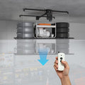 Star20XX Motorized Overhead Garage Storage Rack, Garage Ceiling Storage Rack, 4x8 Ft, 450 Lb Capacity, Remote Control, All Steel Ceiling Shelf for 10 to 12 Ft High Ceilings