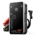 LUCKFIRE M7 SmartIgnition Jump Starter with Air Compressor, TÜV Certified 12V Car Battery Booster Pack, Portable Tire Inflator, Jump Box, 60Wh Power Bank, for 10L Gas and 8.5L Diesel