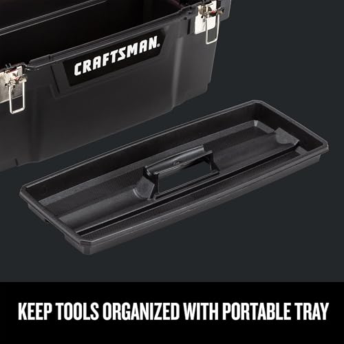 CRAFTSMAN Tool Box, Lockable 20-inch with Removable Tray and Small Parts Storage (CMST20901)