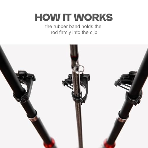 OJYDOIIIY Fishing Rod Rack Clips/Making Kit, Customize Your Own Fishing Rod Holders for Garage, Also for Billiards Pool Cue Rack