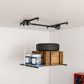 S.Walt Hanging Garage Ceiling Storage Racks, Adjustable Overhead Garage Storage Lift, Mounted 44 ft Heavy-Duty Steel Platform for High Ceilings 1012 ft, Supports 250 lbs for Everyday Use