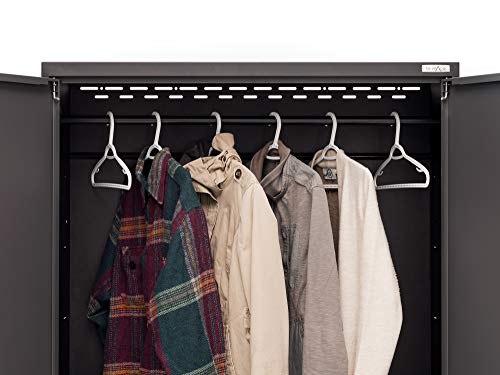 NewAge Products Garage Storage Cabinets Steel Bold Series 7 Piece Sets Includes Bamboo Worktop, Multi-Use lockers, Wall, Base and Rolling Tool Cabinets, Gray, 50421