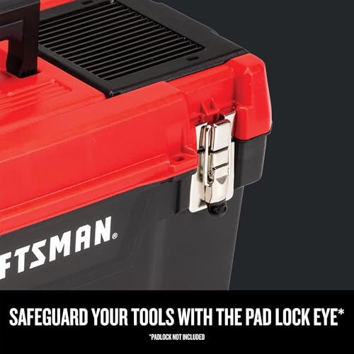 CRAFTSMAN Tool Box, Lockable 20-inch with Removable Tray and Small Parts Storage (CMST20901)