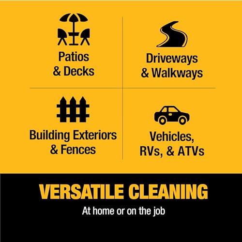 DeWalt 3300 PSI Gas Pressure Washer, 5 Nozzles, Spray Gun, Wand, 25-ft. Hose, DXPW3300-S, 49-State
