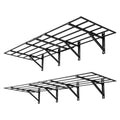 VEVOR 2-Pack Heavy Duty Garage Wall Shelving, 2 x 6 ft Steel Wall Mounted Shelving Unit, 24 x 72 Inch Per Shelf Floating Storage Metal Rack for Garage, 1600 lbs Total Weight Capacity