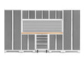 NewAge Products Bold Series White 9 Piece Set, Garage Cabinets, 54999