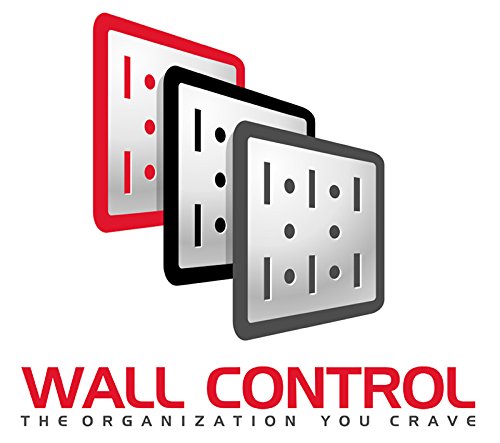 Wall Control 2-7/8in Long Reach Hook Pack - Slotted Metal Pegboard Hooks Pegboard and Slotted Tool Board - Red