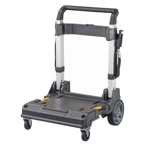 DEWALT TSTAK Trolley Cart with Handle, Swivel 360°, Capacity of Up to 200 lbs (DWST17888)