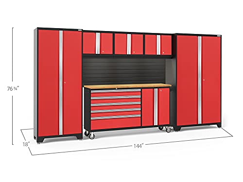 NewAge Products Bold Series Red 6 Piece Set, Garage Cabinets, 56265