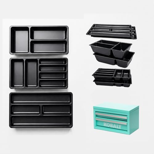 6 Pcs Tool Box Organizer Tray Divider Set for Kobalt Mini 2-Drawer ToolBox – Compatible with Both Old & New Version,Tool Desk Drawer Organization, Toolbox Accessories&Organizer.