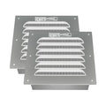 Container Modification World® - BIG AIR® 30 Shipping Container Vent - Louvered Gable Vent for Condensation & Airflow | Fits Corrugated Steel Sea Can Walls (BIG AIR® 30 NO Screen 2PK)
