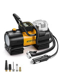 AstroAI Tire Inflator Portable Air Compressor 150 PSI 12V DC Tire Pump with Digital Gauge Auto Shut-Off Fast Inflation, Ultra-Bright 12 LED Emergency Light for Car, Motorcycle, Bike, Ball, Inflatables