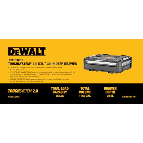DEWALT TOUGHSYSTEM 2.0 DXL Deep Drawer unit (DWST08510)