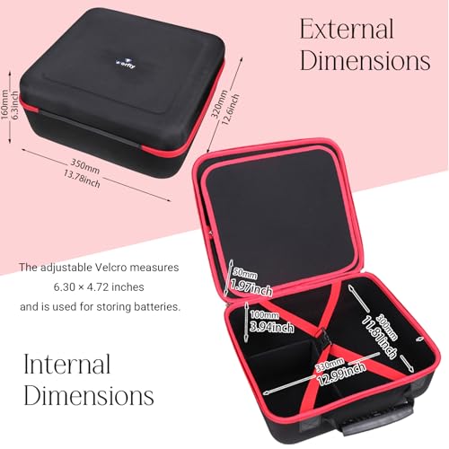 worfty Hard Case for CRAFTSMAN V20 Brad Nailer Cordless 18GA (CMCN618B), Case Only (for CMCN618B)