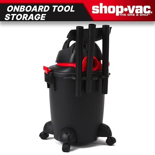 Shop-Vac 5985005 6 Gallon Wet/Dry Vacuum, 3.5 Peak HP, 1.25 Inch Diameter x 7 Foot Hose, 6 Foot Cord, Ideal for Home, Garage, and Workshop Cleaning