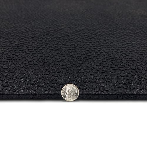 Mohawk Home Heavy Duty Rubber Stall Mat - Gym Floor- Under Dog Crate - All Purpose Utility 3' x 4' - 1/2" Thick
