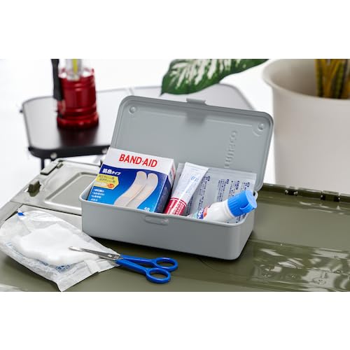 TRUSCO T-190LG Trunk Tool Box, 80.9 x 4.2 x 2.0 inches (203 x 109 x 56 cm), Light Gray