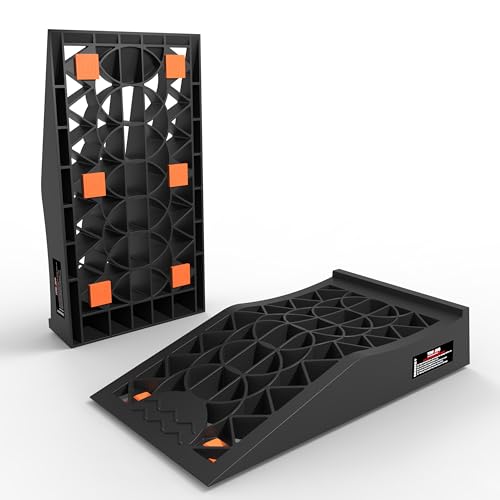 TOWKING 2.6" Lift Low Profile Car Ramps for Maintenance, Jack Support Only