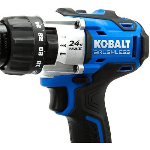 Kobalt 1/2-in 24-Volt Max-Volt Lithium Ion (Li-ion) Variable Speed Brushless Cordless Hammer Drill Bare Tool Only (Tool Only, Model #kdd524b-03)