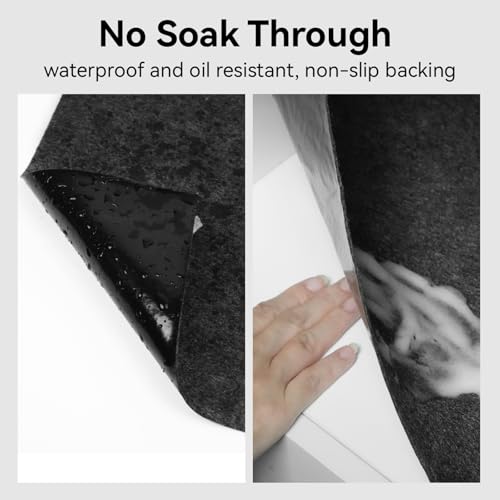 Meitola Garage Floor Protection Mat (8' x 8') Suitable for garages, it Prevents Slipping on the Bottom of Cars, Prevents Oil spillage, is Waterproof, Stain-Resistant, and Protects the Floor Surface.