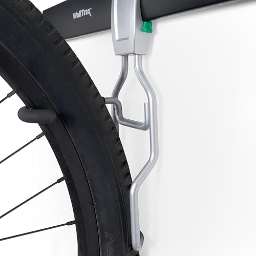 SafeRacks Bike Storage Rack Wall Mount Garage Bike Hanger for 5 Bicycles Adjustable Hooks Organize Bicycles in the Garage(5-bike hooks, holds 500lbs)