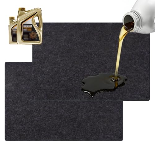 Meitola Garage Floor Protection Mat (8' x 8') Suitable for garages, it Prevents Slipping on the Bottom of Cars, Prevents Oil spillage, is Waterproof, Stain-Resistant, and Protects the Floor Surface.