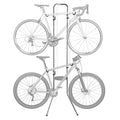 Delta Cycle Michelangelo 2 Bike Storage Rack - Gravity Fully Adjustable Bike Storage Garage For Road, MTB, and Hybrid Bicycles - Vertical Bike Rack Holds Up To 80 lbs