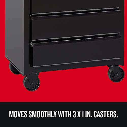 CRAFTSMAN Tool Chest Combo with Drawer Liner Roll, 26-Inch, Rolling, 5 Drawer, Black (CMST82763BK)