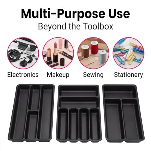 6 Pcs Tool Box Organizer Tray Divider Set for Kobalt Mini 2-Drawer ToolBox – Compatible with Both Old & New Version,Tool Desk Drawer Organization, Toolbox Accessories&Organizer.