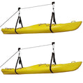 RAD Sportz Kayak Storage Hoists 2-Pack - Overhead Pulley Hoist Systems with 125lb Capacity Each for Canoes, Bikes, Ladders, and More
