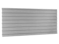 NewAge Products Pro Series 56-Inch x 24.5-Inch Diamond Plate Silver Slatwall Backsplash, Heavy Duty Steel Garage Wall Organizers, 51713