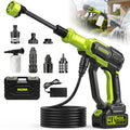 Cordless Portable Washer, Handheld Washer with 3 Adjustable Modes, 23FT High-Elastic Hose & 6-in-1 Nozzle, Suitable for Car, Garden, Patio and Home Cleaning