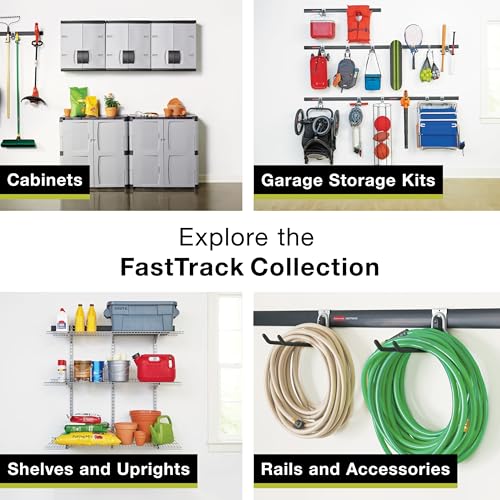 Rubbermaid FastTrack Ladder Hook Garage Wall/Ladder Hanger Wall Mount and Heavy Duty Organization for Home/Garage/Wall/Shed