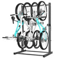 Ultrawall Freestanding Bike Rack, Vertical Bike Storage Stand for Garage, Indoor Bicycle Organizer, Holds Up to 4 Bikes