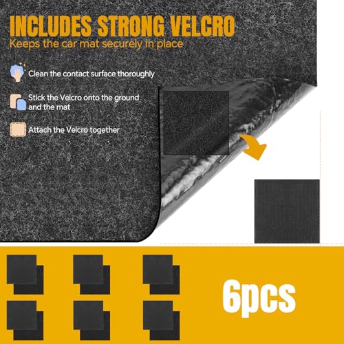 Large Garage Floor Mat 7.5 x 8.6 FT – Heavy Duty Oil Absorbent Parking Mat with Waterproof Non-Slip Backing,Reusable Washable Floor Protector for Garage,Driveway, Workshop & SUV,Velcro Included