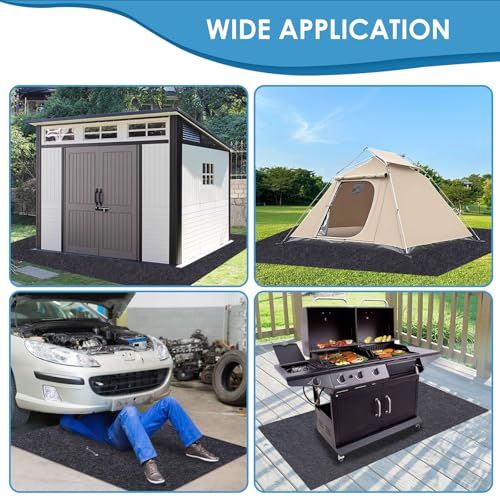 Meitola Garage Floor Protection Mat (8' x 8') Suitable for garages, it Prevents Slipping on the Bottom of Cars, Prevents Oil spillage, is Waterproof, Stain-Resistant, and Protects the Floor Surface.