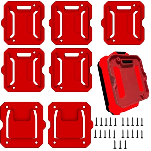 SZWJT-LV 5 Pack Battery Holder for Craftsman 20V Battery Mounts Dock Hold-er (w/10 Screws, No Batt-ery) and 2 Pack Tools Drill Mount Rack Fit for V20 Craftsman 20V Li-ion Drill((No Tool)