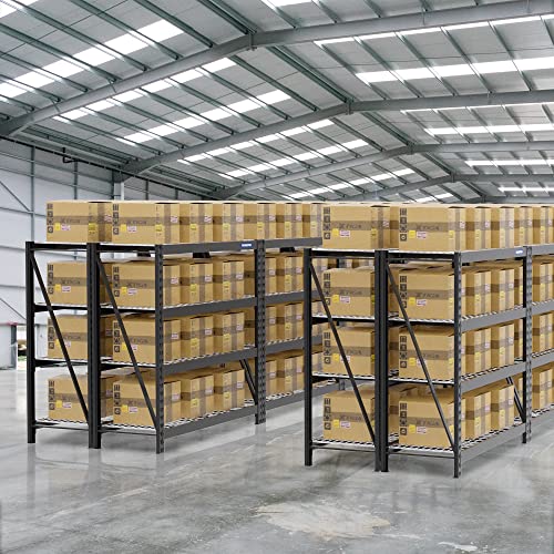 WORKPRO 68" Ultra Wide 4-Tier Metal Garage Shelving Unit, 68"W x 24"D x 65"H, 7200 LBS Capacity, Heavy Duty Storage Utility Rack, Industrial Adjustable Shelves for Shop Warehouse Basement Fish Tank