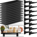 Tcevily 12 Pack Wooden Slatwall Shelf, 15.7" x 6" Slat Wall Shelves with Metal Brackets Heavy Duty Slatwall Shelving Organizer Accessories for Home Garage (12, 6" x 15.7")