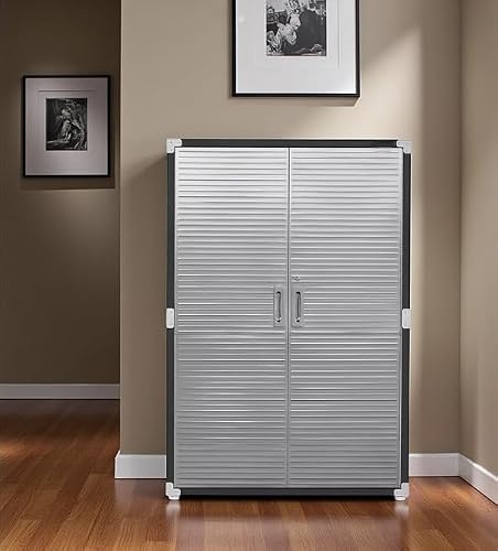 Heavy-Duty Commercial Storage Cabinet (Satin Graphite Black, 48" W x 24" D x 72" H)