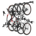 FLEXIMOUNTS 4 Bike Storage Rack, Heavy Duty Wall Mount Hanger for Home & Garage, Holds Up to 200lbs