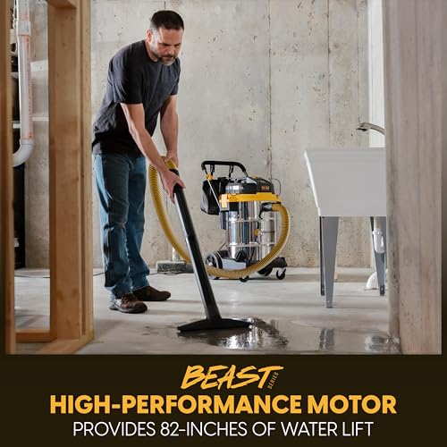 Vacmaster Professional Beast Series 14-Gallon* 6.5 Peak HP† Wet/Dry Vacuum - VJE1412SW 0203