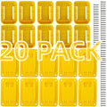 Ryzljss 20 Pack Tool Battery Packs Mount Bracket Compatible with Dewalt 20V 60V Battery Drill Tools, 10 PCS Tool Mount Bracket and 10 PCS Batteries Packs Mount Bracket with Screws