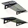 ZoffyFabrizio Garage Wall Shelving 2-Pack 2x4ft Garage Shelving（24-inch-by-48-inch） Wall Shelf Garage Storage Rack Floating Shelves, Space-Saving Black
