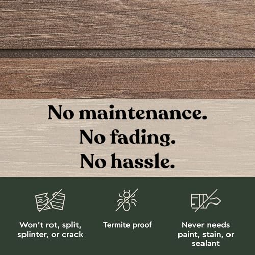Keter Signature Collection All Weather Outdoor Storage Shed – Durable Resin Garden Shed with Built‑in Ventilation, & Lockable Double Doors – Walnut Finish