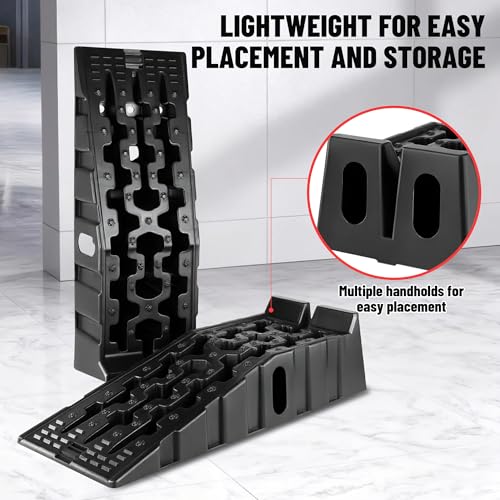 Heavy Duty Car Ramps for Oil Changes, 16000LBS GVW Capacity, 6.7" Lift