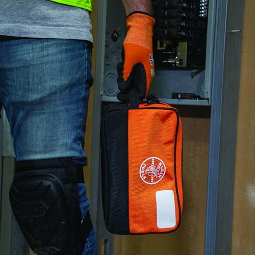 Klein Tools Tool Pouch, Dual Compartments, Heavy-Duty Tool Bag Organizer, Multipurpose Bag
