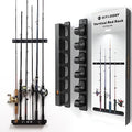 OJYDOIIIY Wall Mount Fishing Rod Holders,Vertical Fishing Pole Storage Rack for Garage
