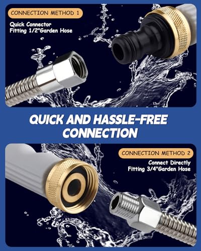Belkid 2026 Upgraded Jet Nozzle Power Washer for Garden Hose, Includes 2 High-Pressure Nozzles and Quick Connectors | Hydro Jet High Pressure Washer Tools